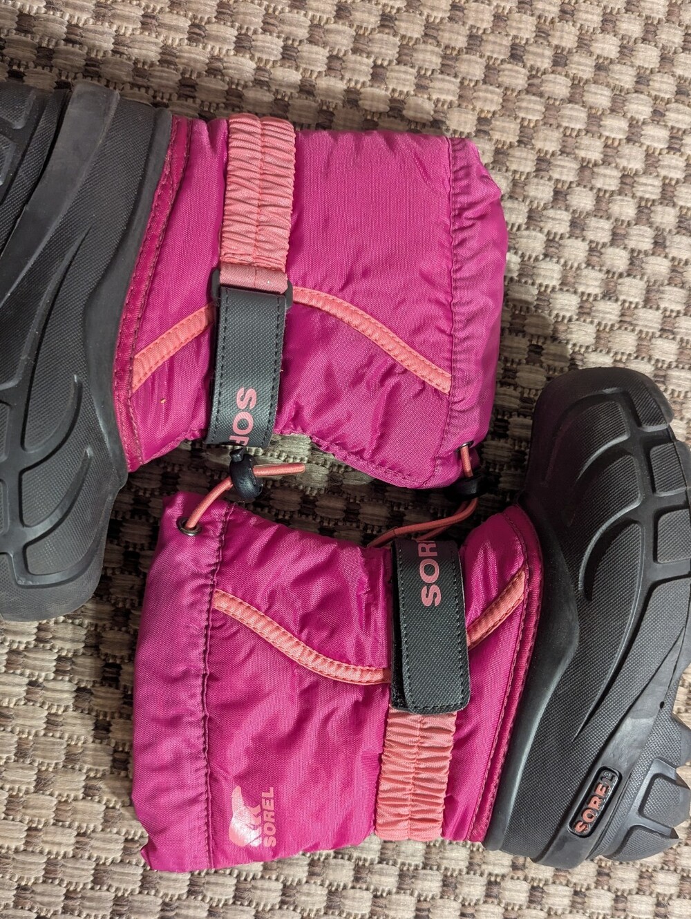 Sorel Youth Flurry Snow Boots Deep Blush Tropic Pink Insulated Waterproof 11 - Picture 2 of 11